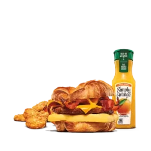 Bacon, Sausage, Egg, & Cheese Croissan’wich Meal